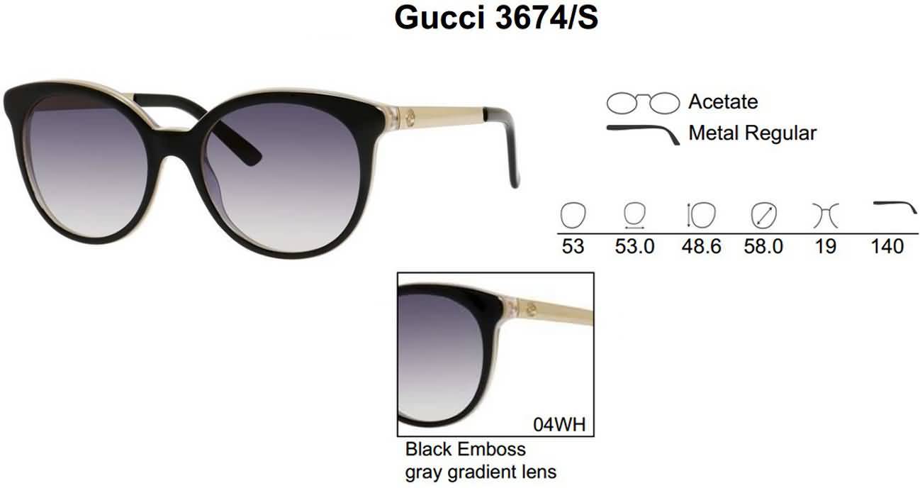 Gucci Eyewear Women's Round Fashion Sunglasses