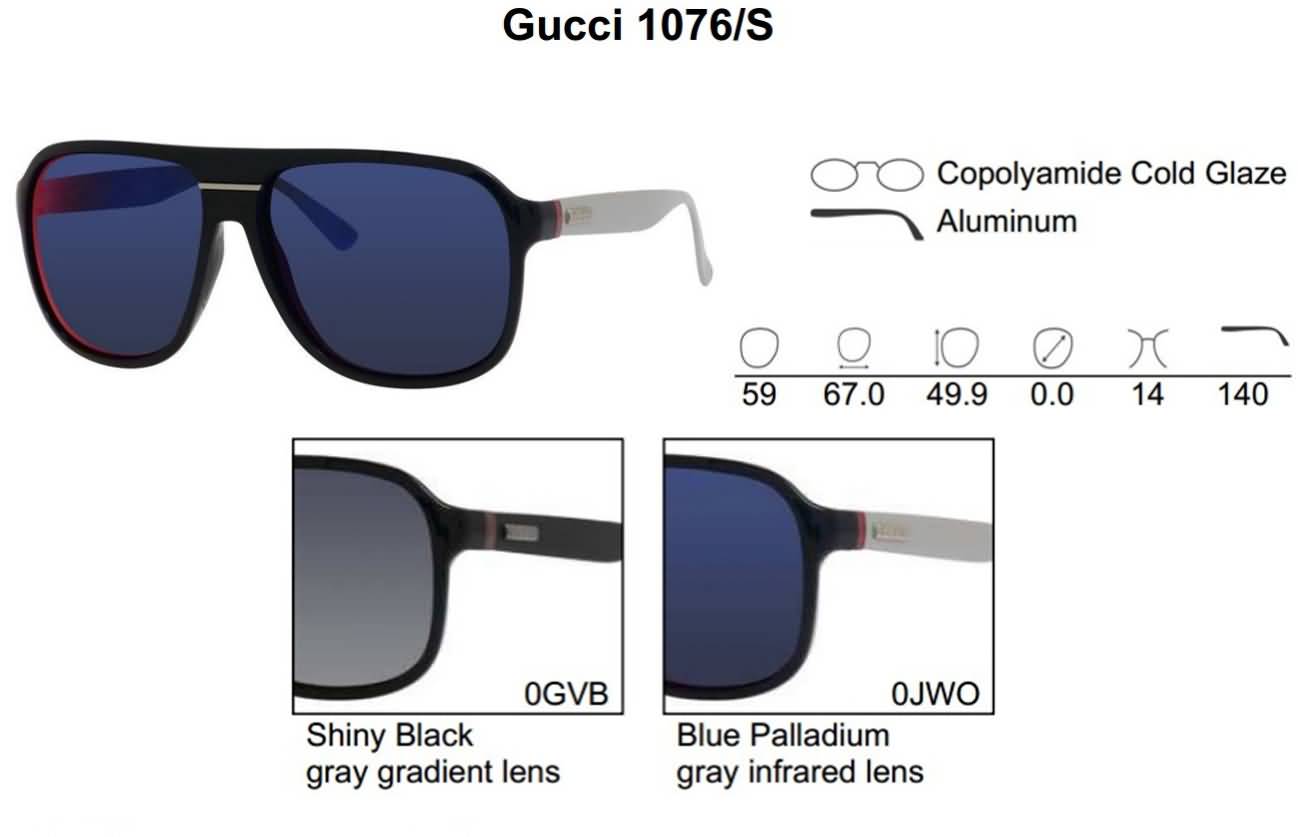 Gucci Eyewear Men's Aviator Fashion Sunglasses