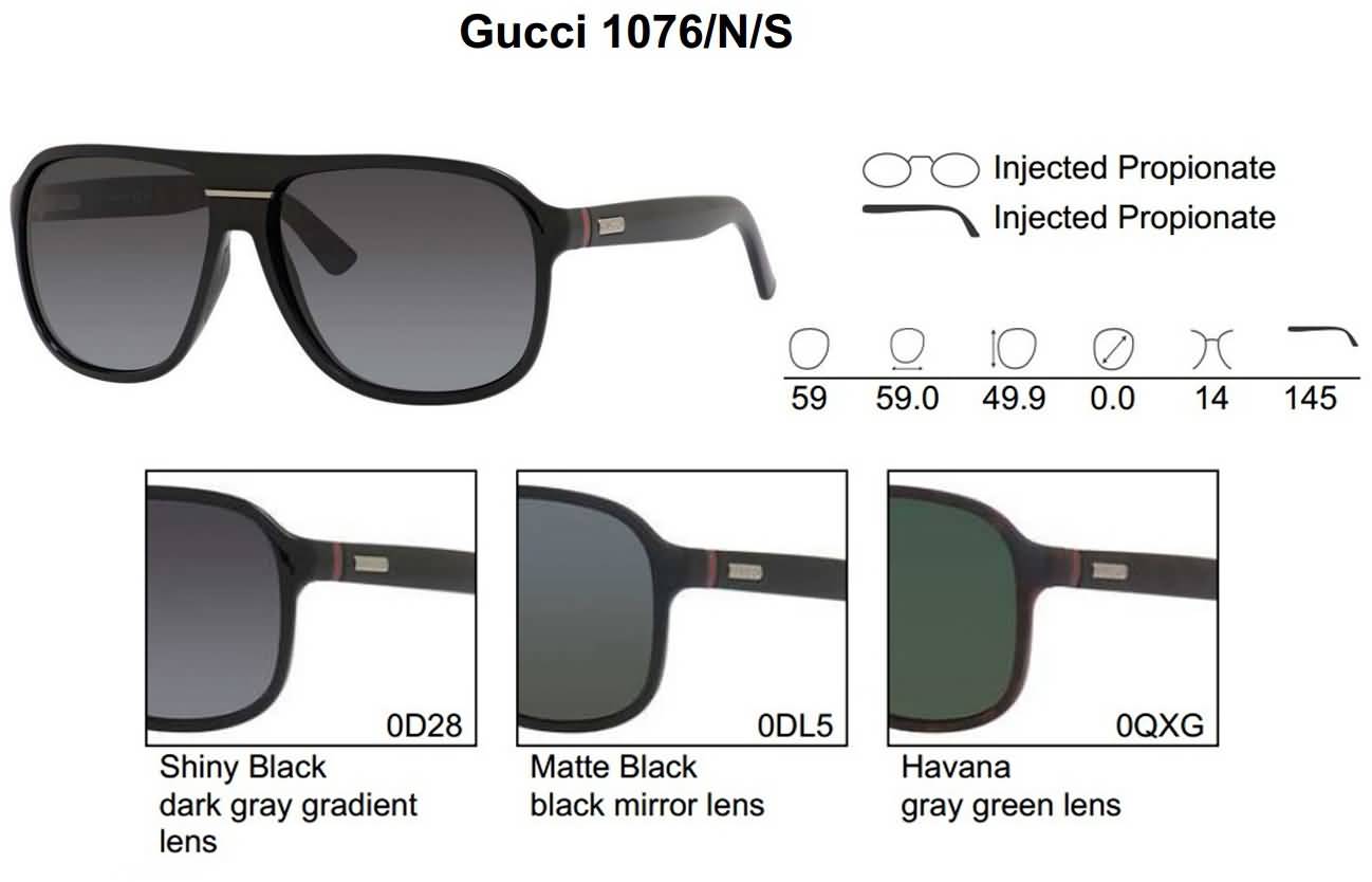 Gucci Eyewear Men's Aviator Fashion Sunglasses