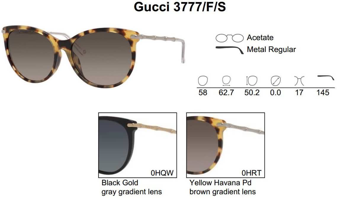 Gucci Eyewear Women's Cat Eye Fashion Sunglasses