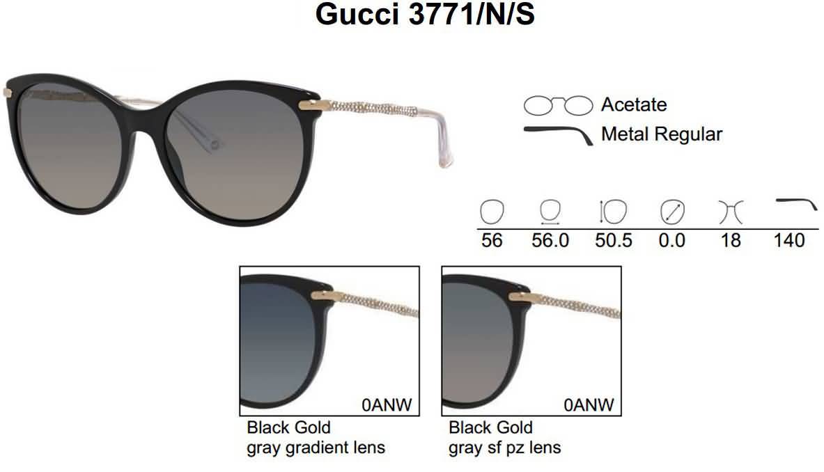 Gucci Eyewear Women's Round Fashion Sunglasses