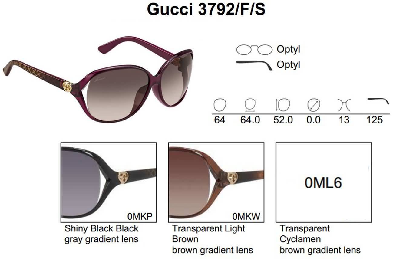 Gucci Eyewear Women's Oversized Fashion Sunglasses