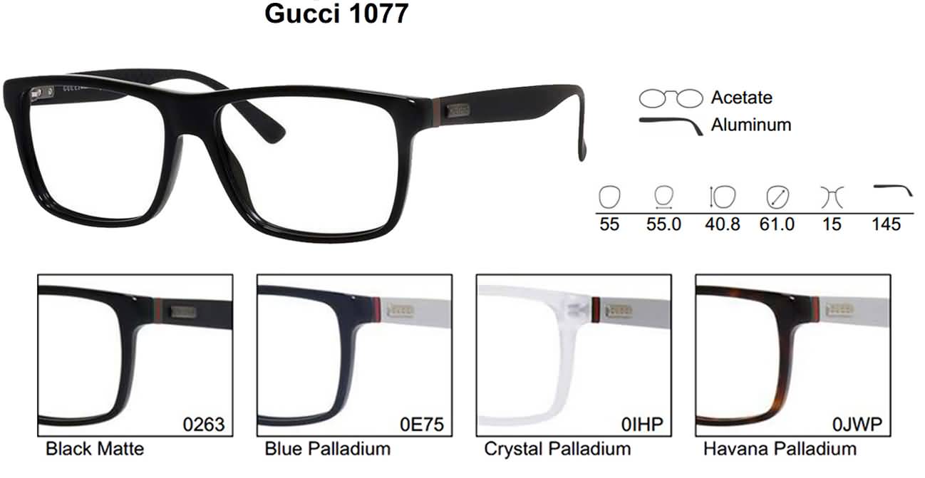 Gucci Eyeglasses for Mens and Womens