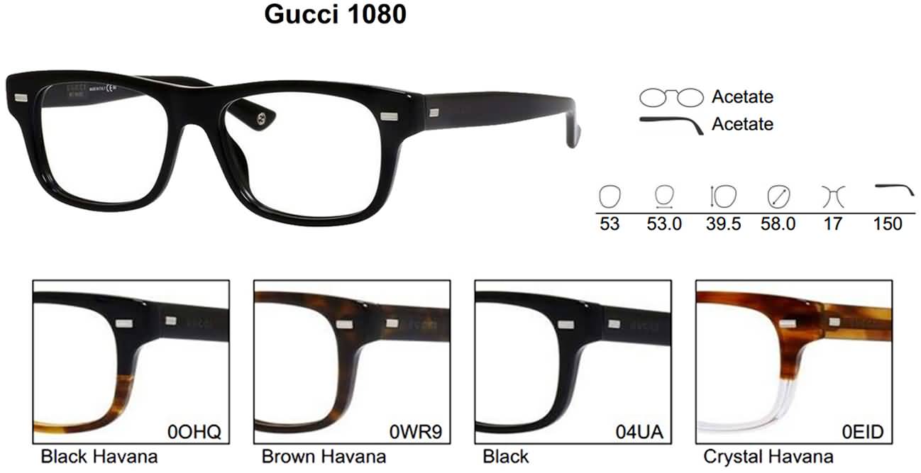 Gucci Eyeglasses for Mens and Womens