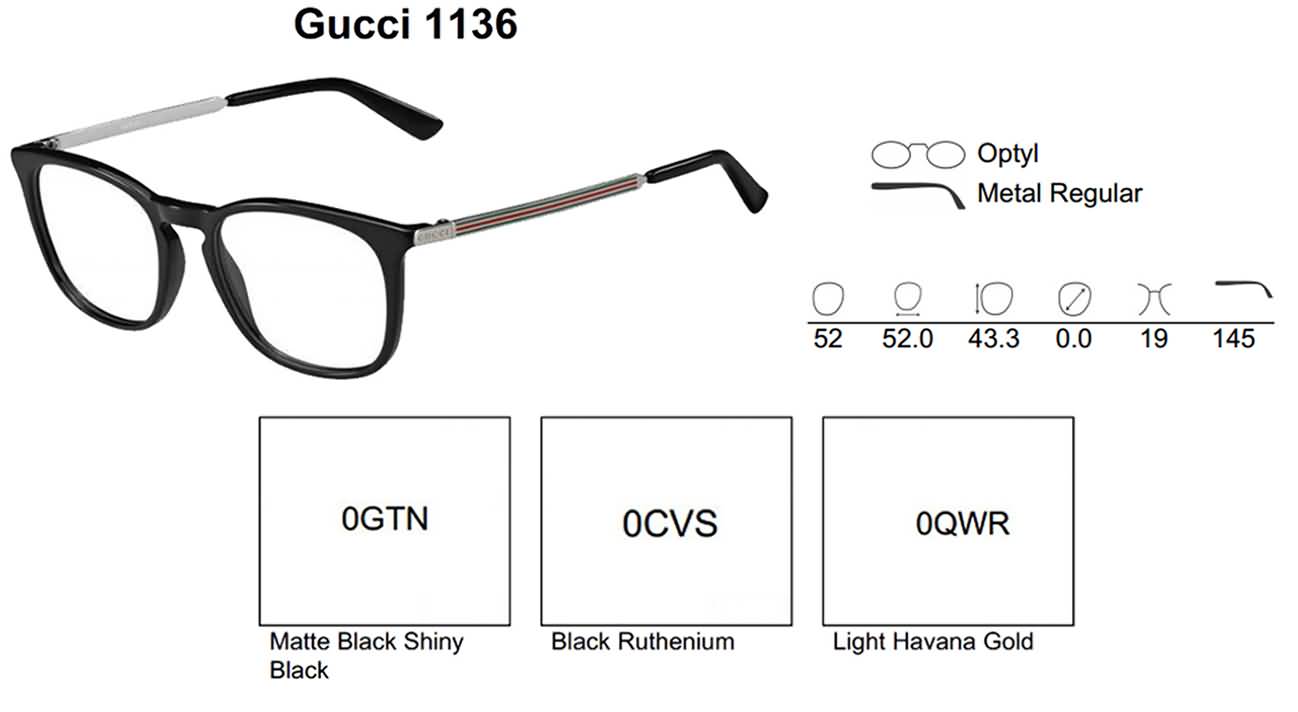 Gucci Eyeglasses for Mens and Womens