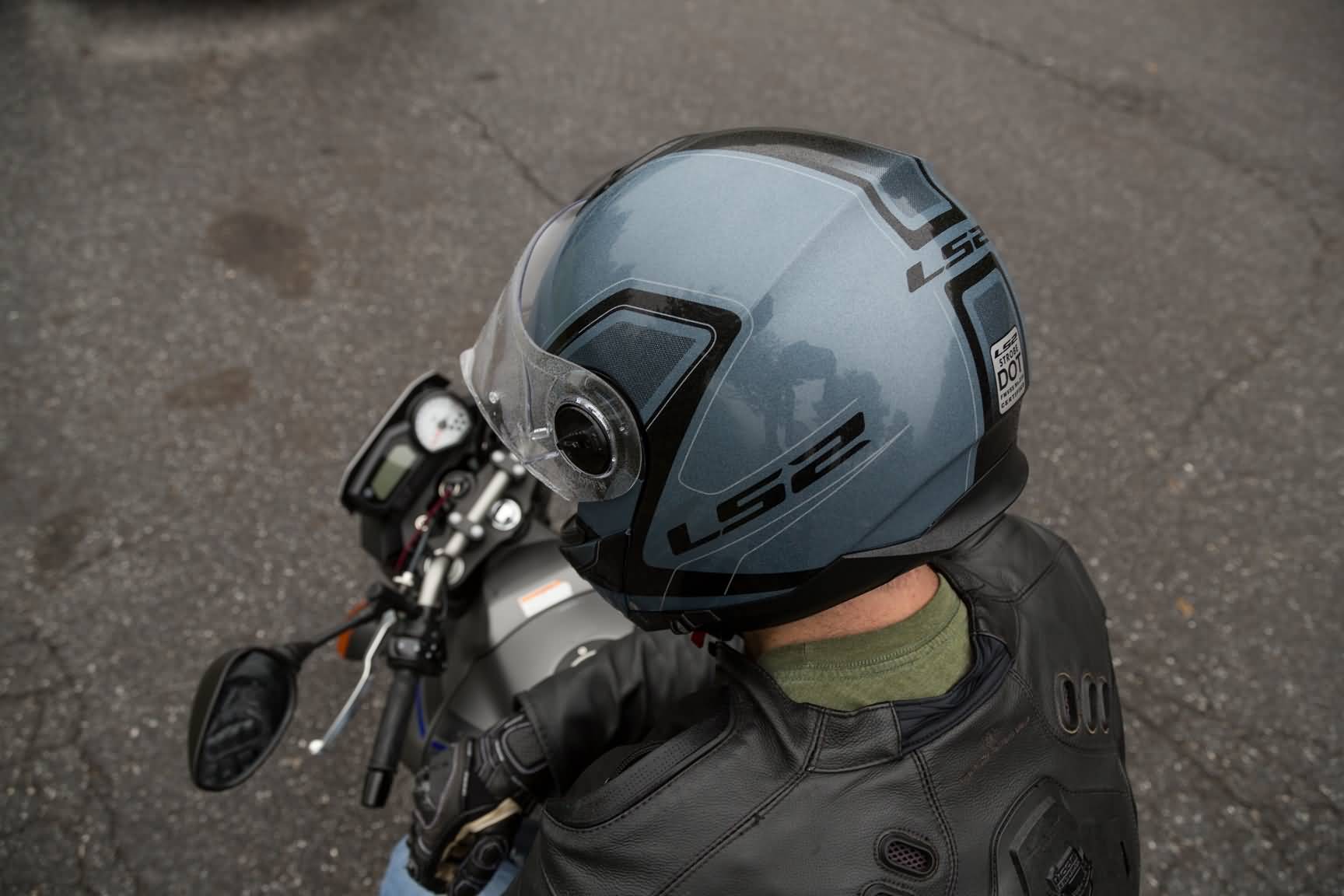 LS2 Helmets Strobe Urban Commuter Motorcycle Street Helmet