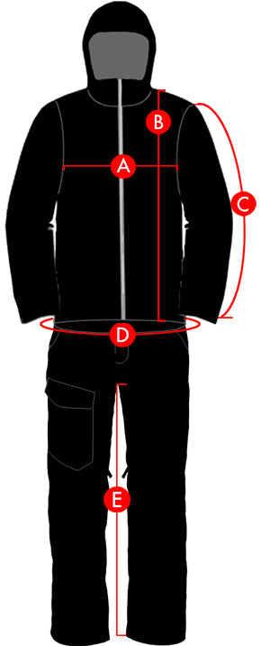 Neff Men Outerwear Size Chart