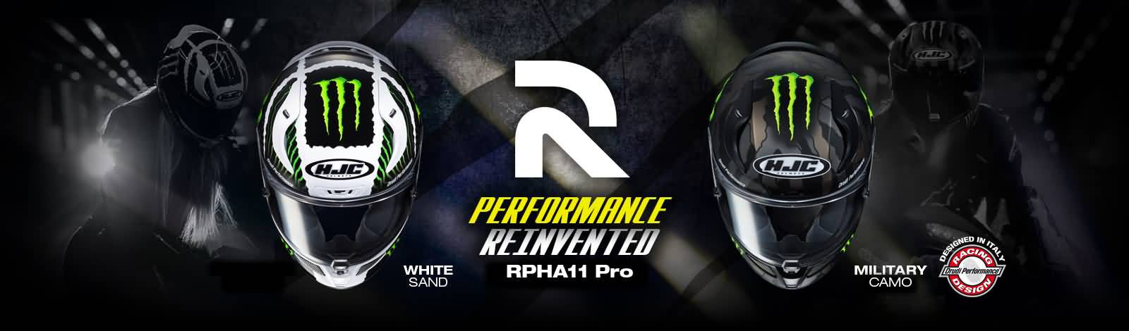 HJC Performance Reinvented RPHA 11 Pro Monster Street Helmets