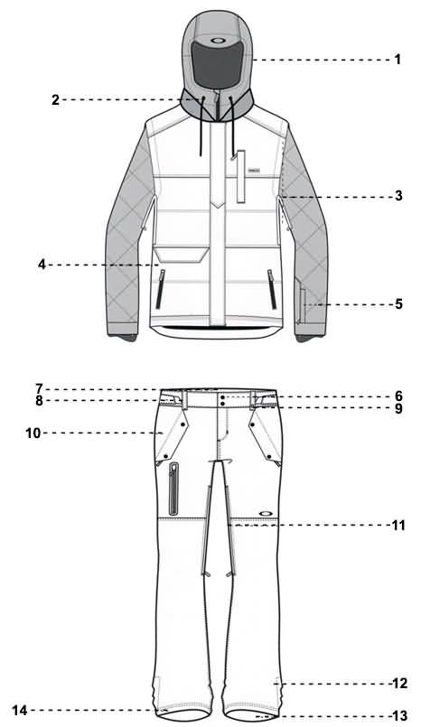 Oakley Womens Outerwear Size Chart