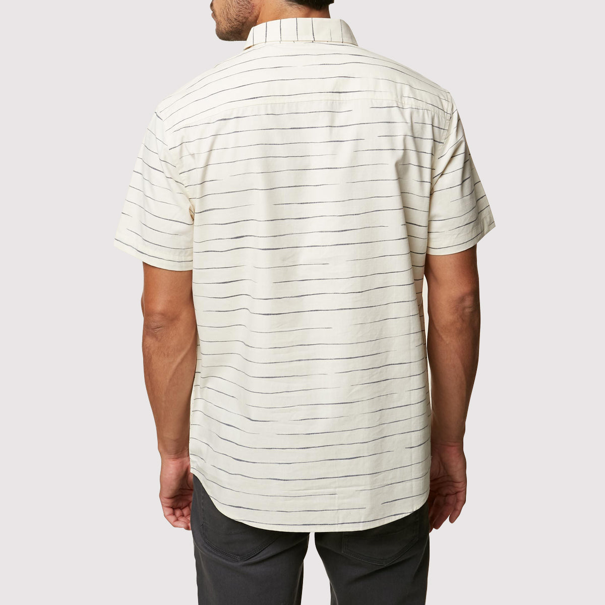 Modesto Stripe Button Up Short-Sleeve Shirt