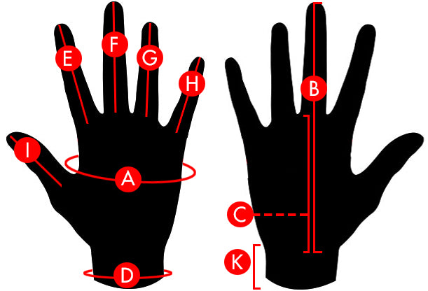 Quiksilver Men's Gloves Size Chart