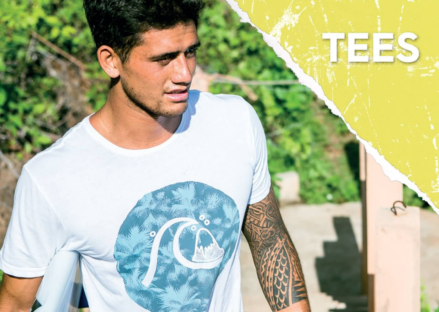 Quiksilver Summer 2017 Apparel | Mens Beach Lifestyle Tee Shirt