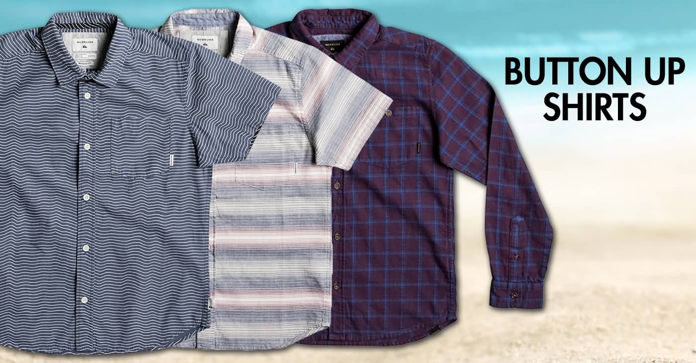 Quiksilver Surf Fall 2017 Youth Boys Lifestyle Button Up Shirts Lookbook