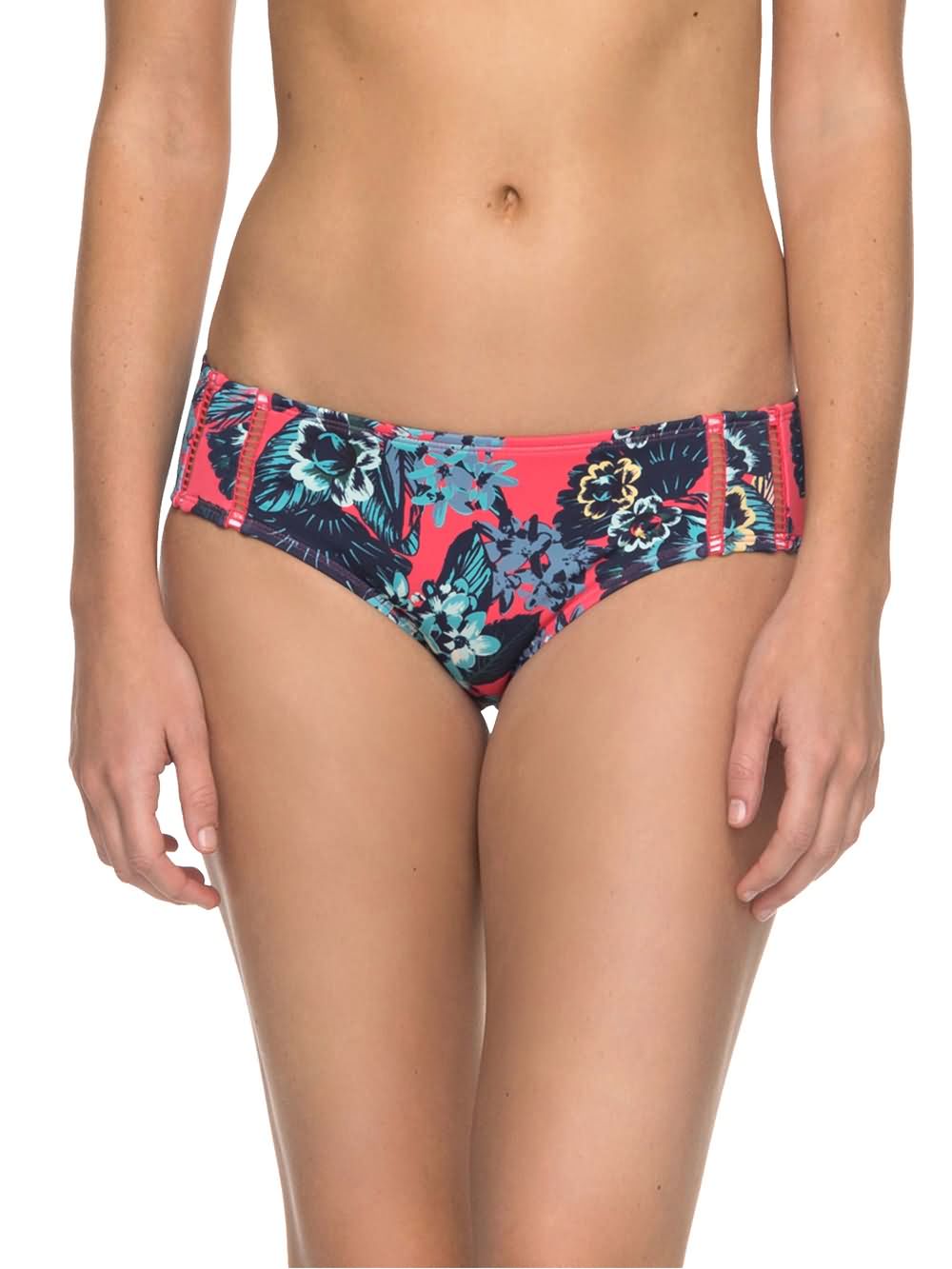 Roxy 2018 Tropical Days Salty Roxy Printed Shorty Bikini Bottom