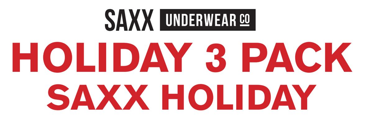 Saxx Mens Underwear Boxer Briefs Holiday 2016 3 Pack for Sale at Haustrom