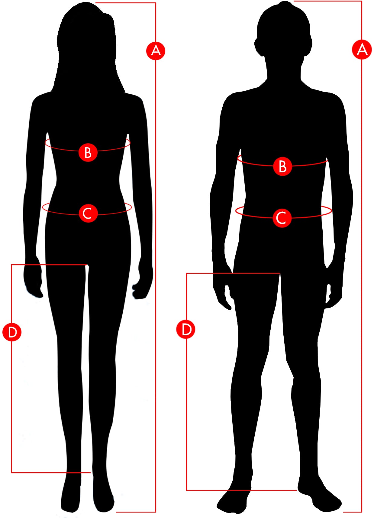 100% Apparel Size Charts