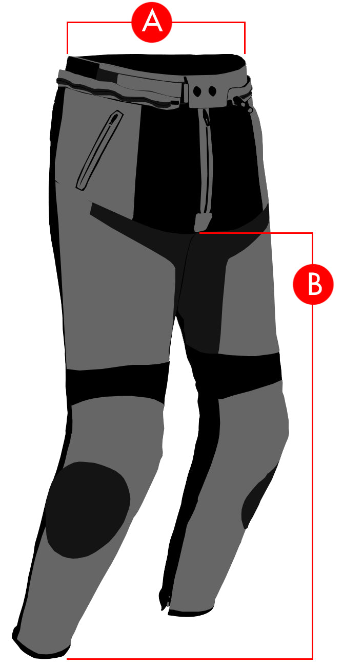 Joe Rocket Stealth Sport Size Charts