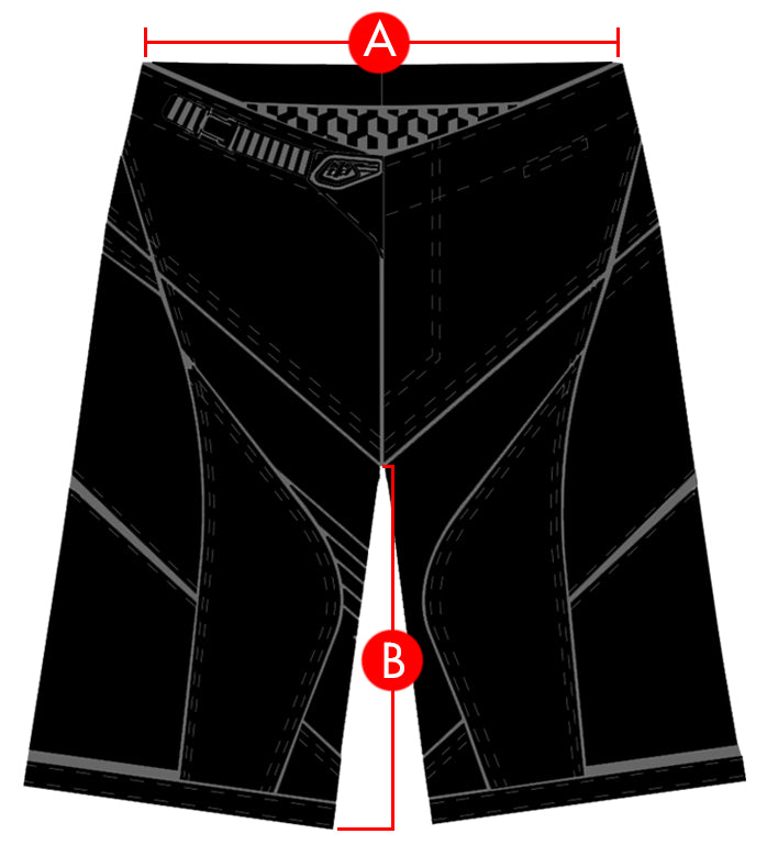 Troy Lee Designs Shorts Size Chart