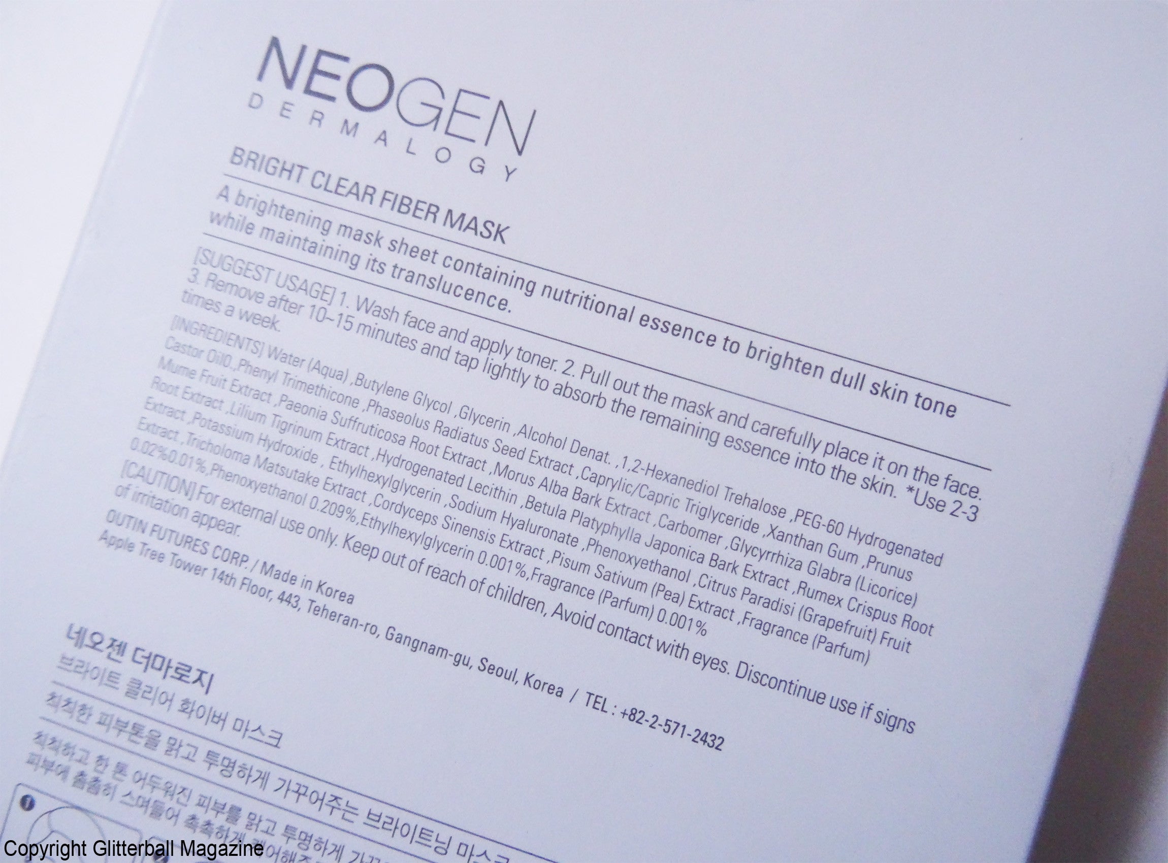 Neogen Bright Clear Fiber Sheet Masks_3