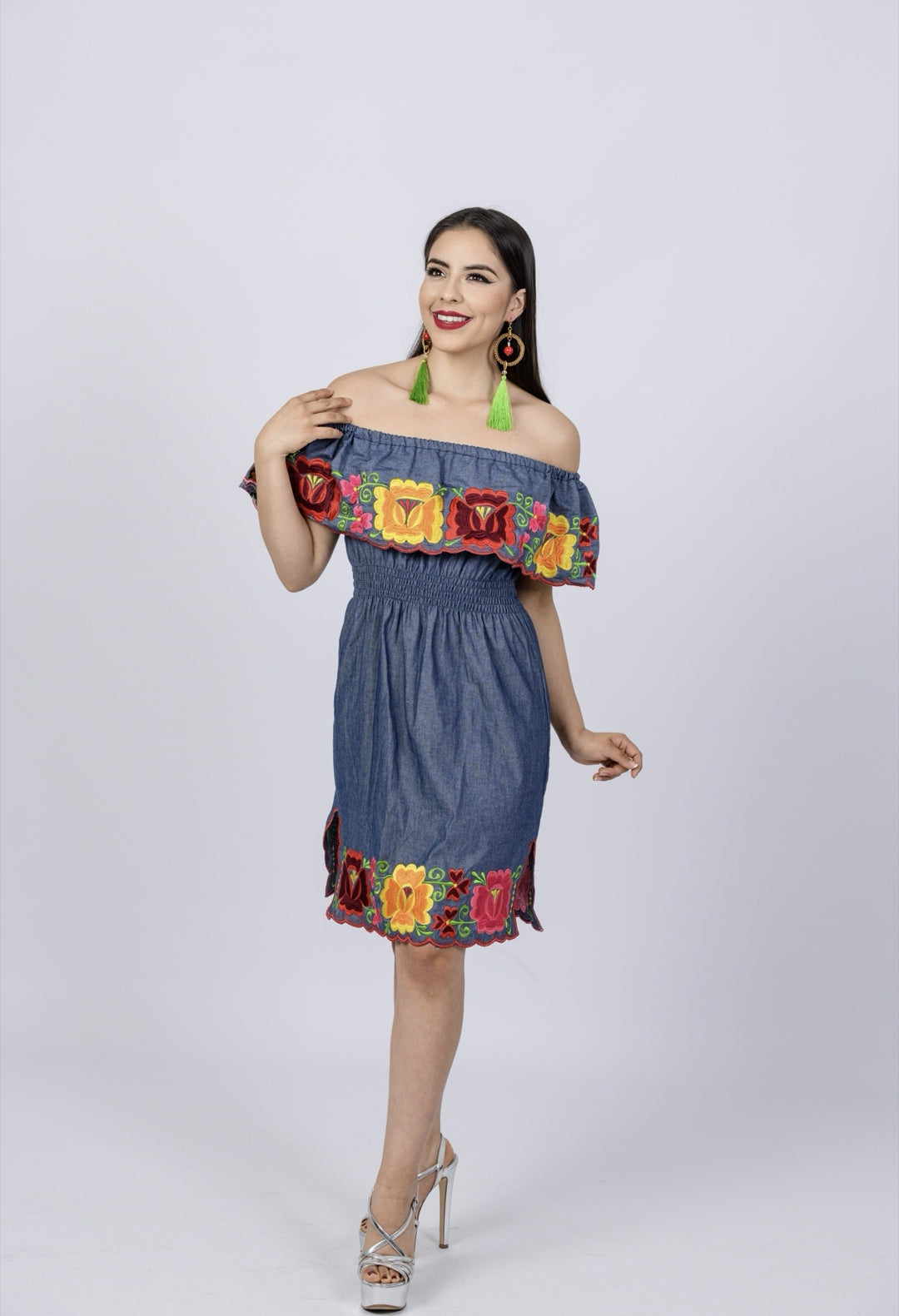 mexican embroidered dress