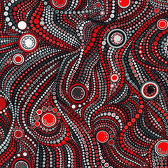 Robert Kaufman Effervescence Crimson Circles & Dots