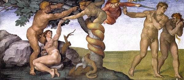 The Fig as the Forbidden Fruit in Michelangelo's Painting on the Ceiling of the Sistine Chapel