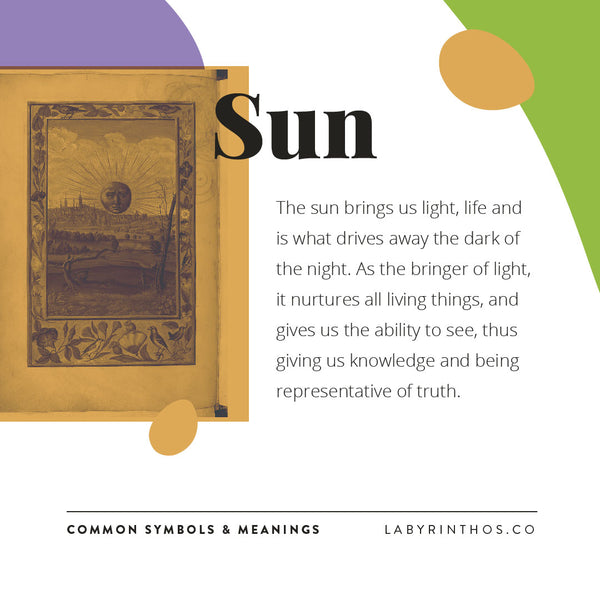 Symbol Meanings of the Tarot - The Sun - Learning Tarot with Labyrinthos