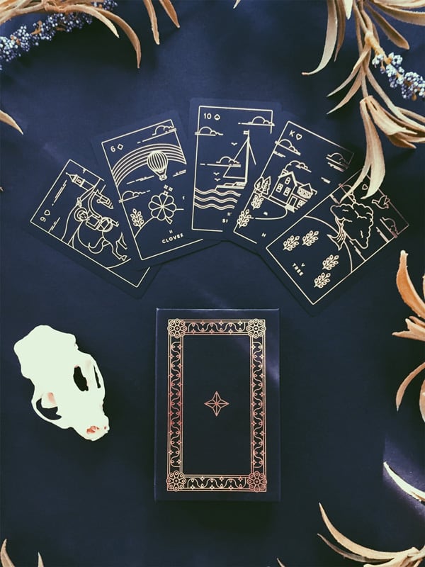 Golden Thread Lenormand Deck | Labyrinthos | Reviews on Judge.me