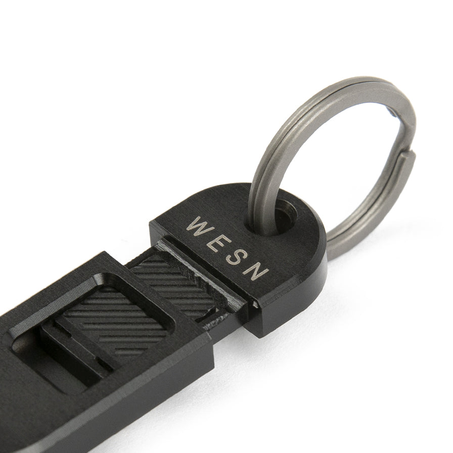 Wesn Goods QR Titanium Keychain Attachment - KnifeCenter - WESN03