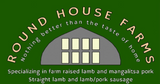 Round house logo on green background