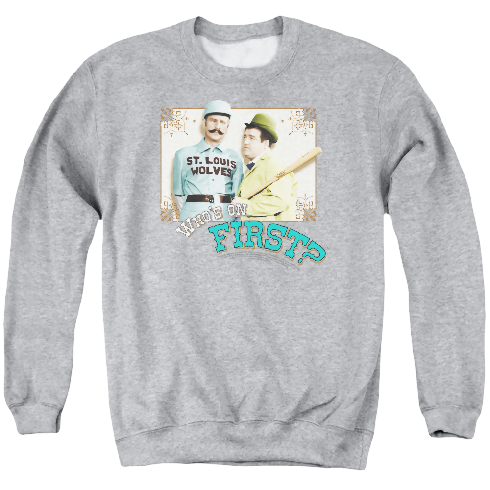 Abbott and Costello Whos On First - Men's Crewneck Sweatshirt