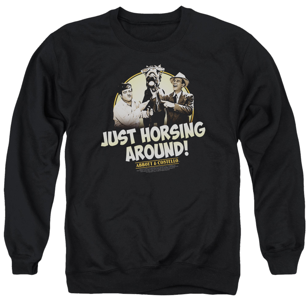 Abbott and Costello Horsing Around - Men's Crewneck Sweatshirt