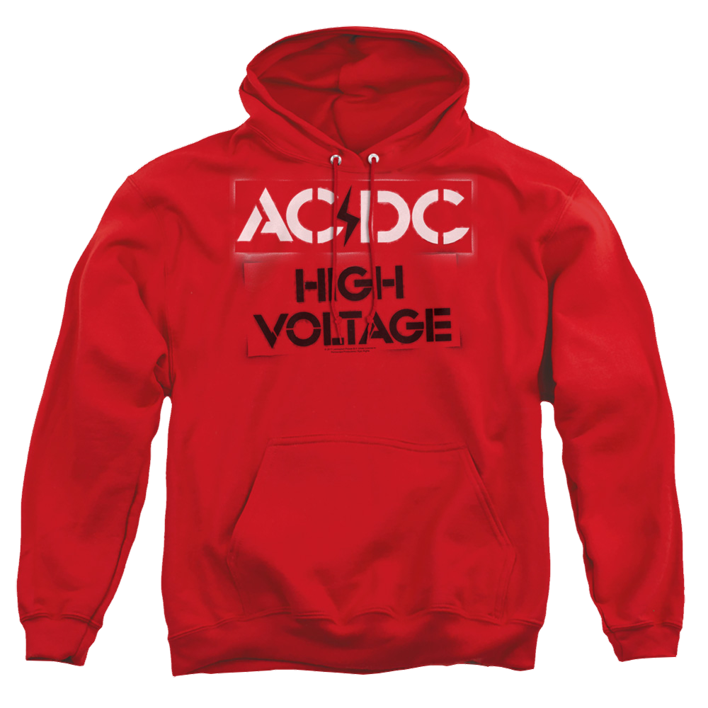 AC/DC High Voltage Stencil - Pullover Hoodie