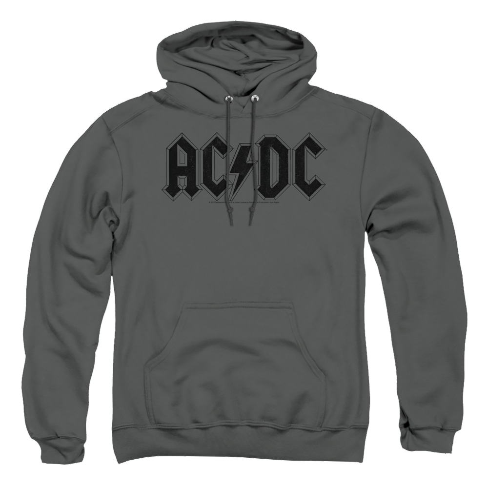 AC/DC Worn Logo - Pullover Hoodie