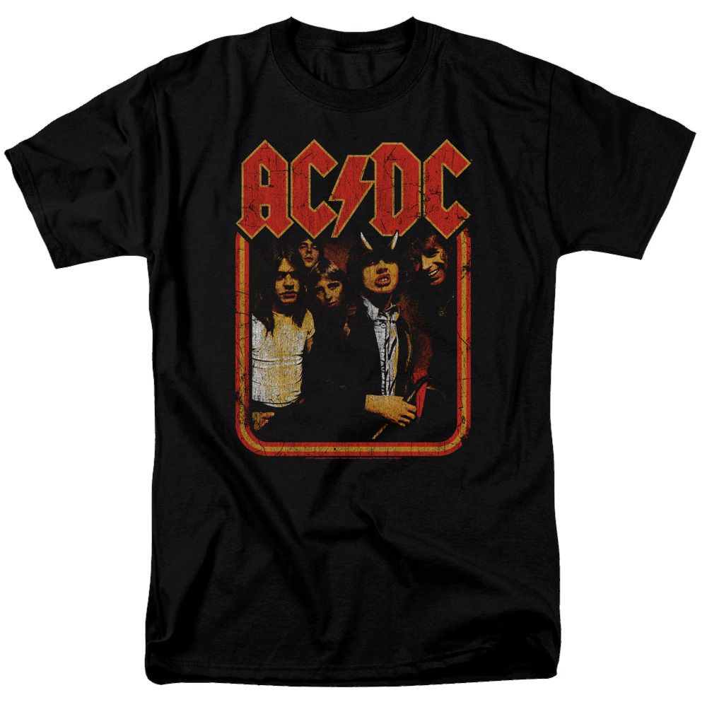 AC/DC Group Distressed - Men's Regular Fit T-Shirt