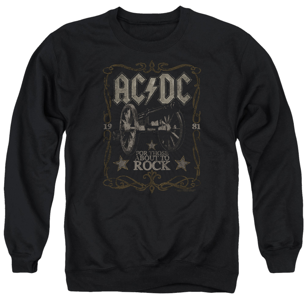 AC/DC Rock Label - Men's Crewneck Sweatshirt