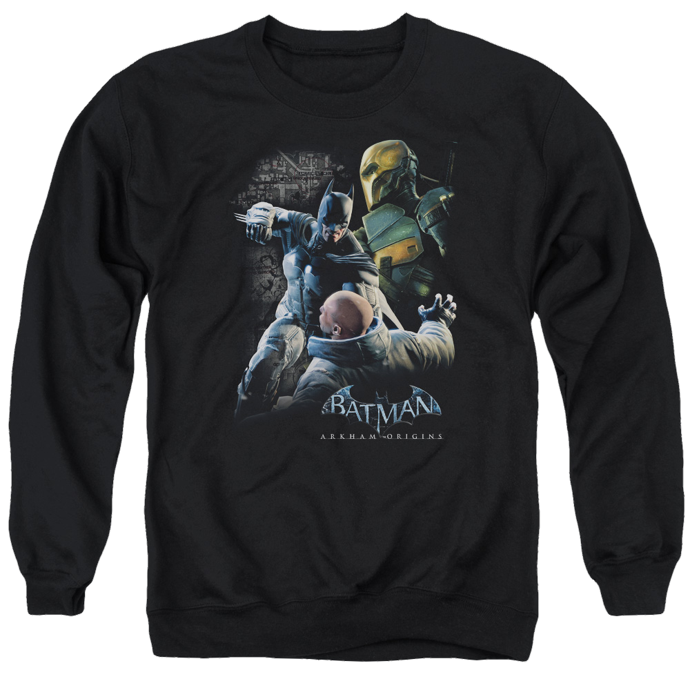 Batman - Arkham Punch - Men's Crewneck Sweatshirt