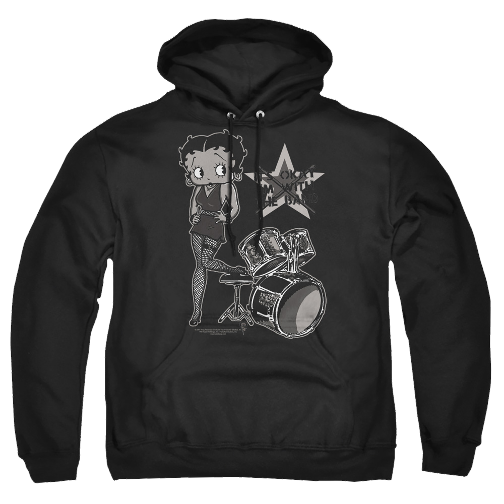 Betty Boop With The Band - Pullover Hoodie