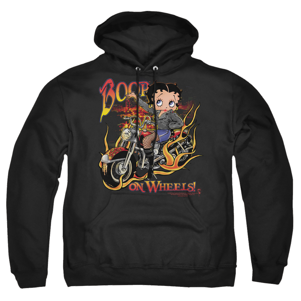 Betty Boop On Wheels - Pullover Hoodie