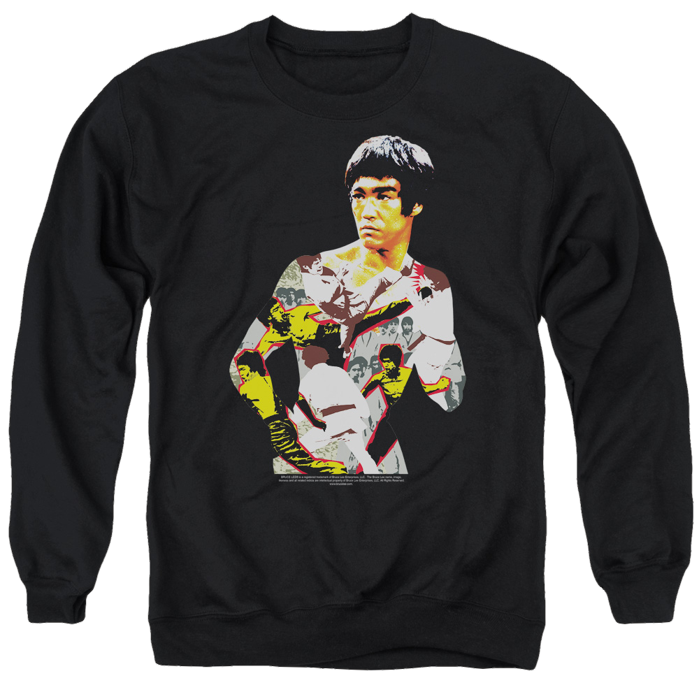 Bruce Lee Body Of Action - Men's Crewneck Sweatshirt