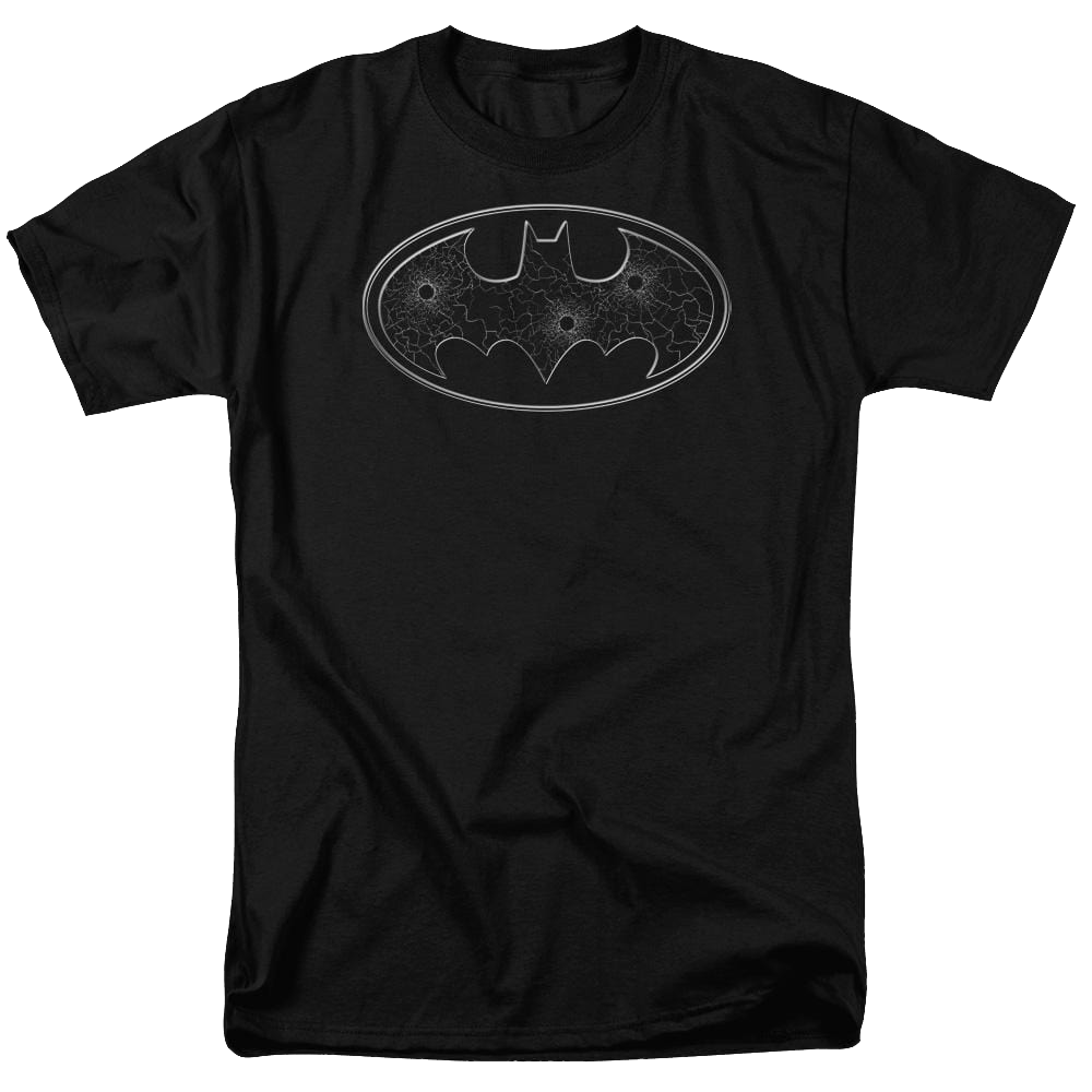 Batman Glass Hole Logo - Men's Regular Fit T-Shirt