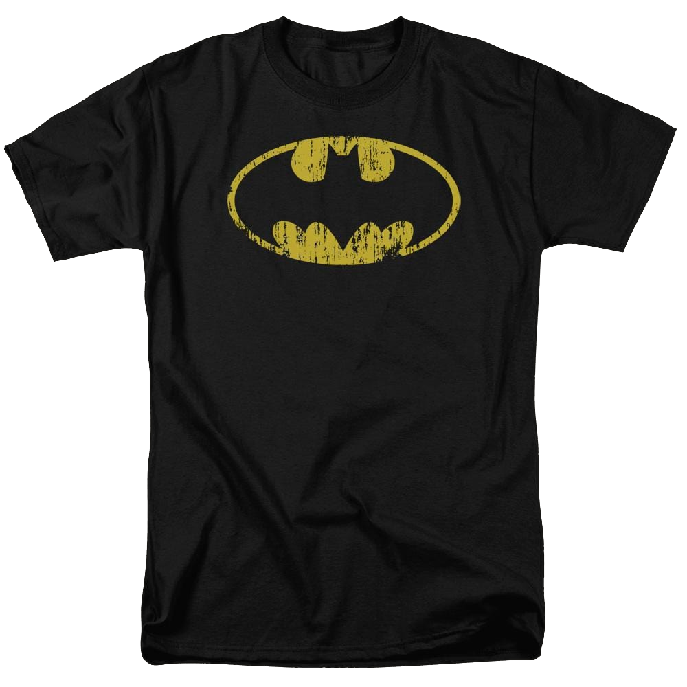 Batman Classic Logo Distressed - Men's Regular Fit T-Shirt