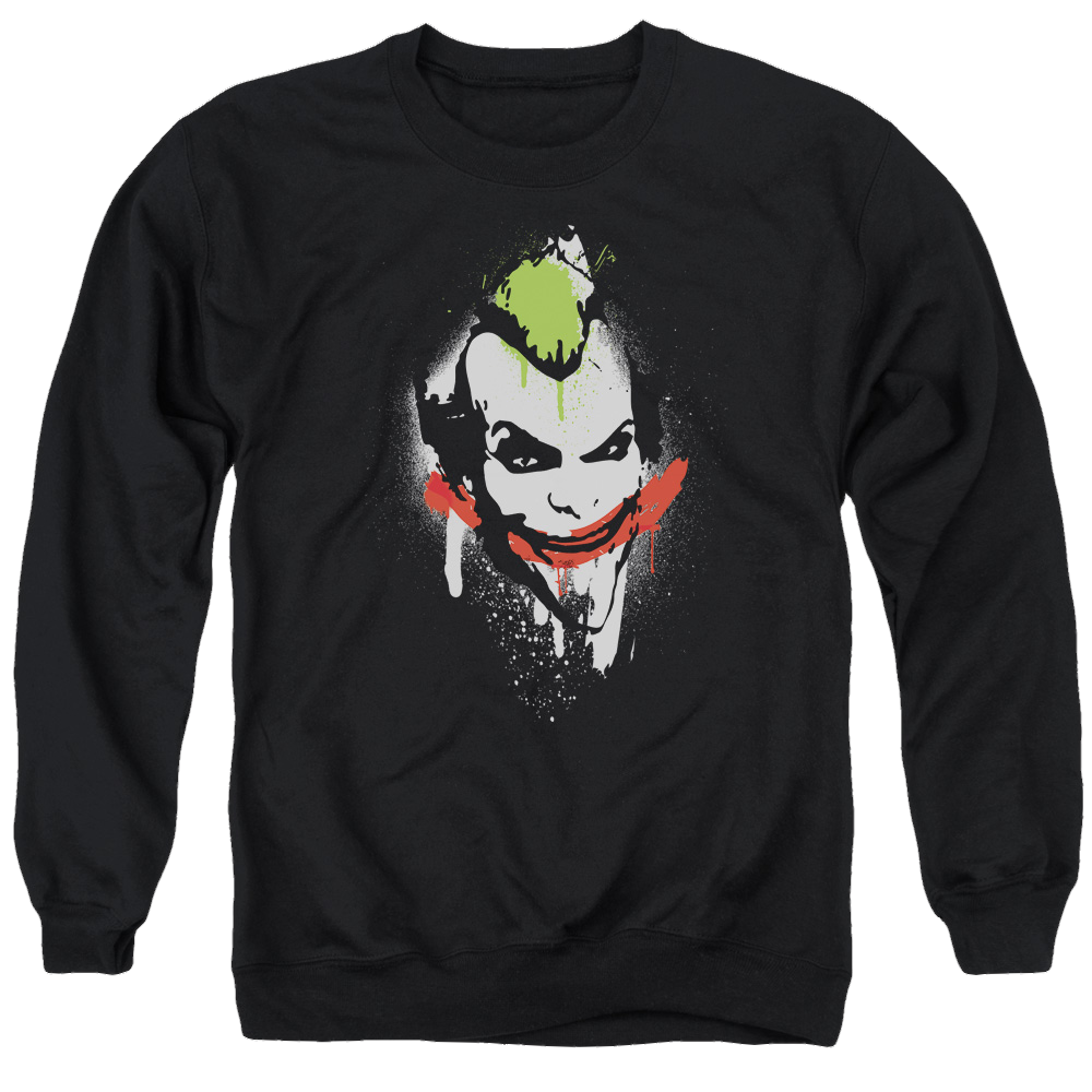 Batman - Arkham Spraypaint Smile - Men's Crewneck Sweatshirt