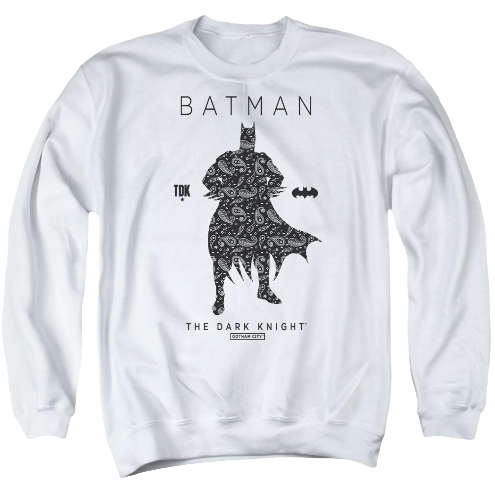 Batman Paislety Silhouette - Men's Crewneck Sweatshirt