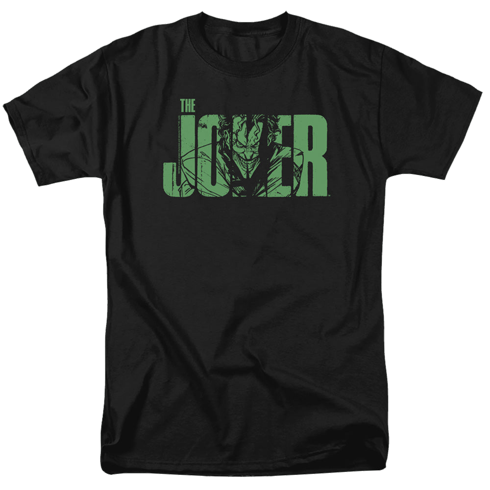 The Batman (2022) Joker Text On Black - Men's Regular Fit T-Shirt