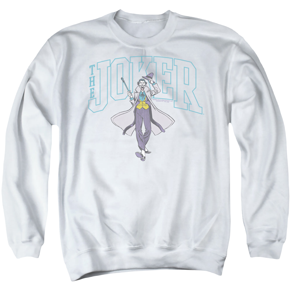 The Batman (2022) Joker Varsity On White - Men's Crewneck Sweatshirt