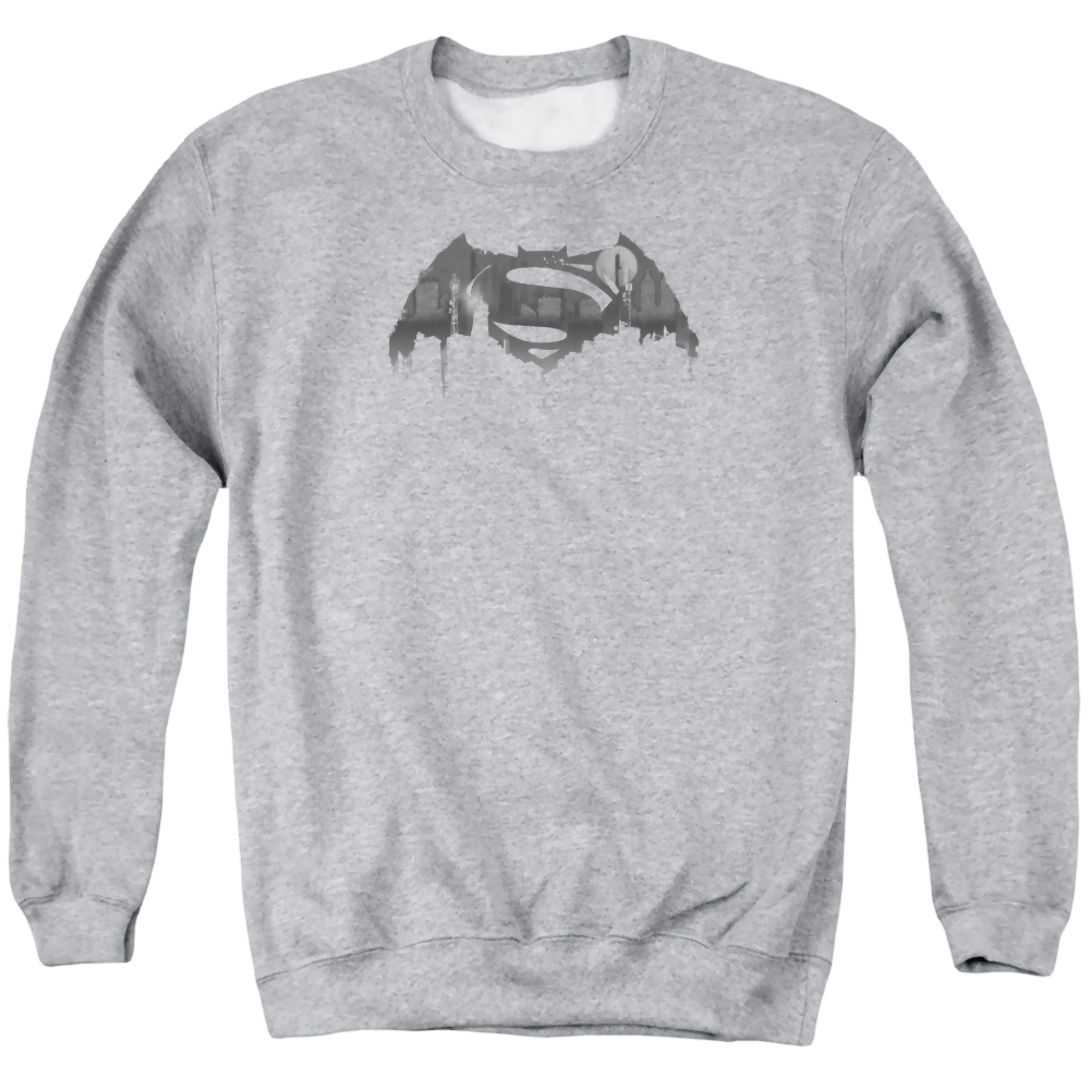 Batman v Superman Cityscape Logo - Men's Crewneck Sweatshirt