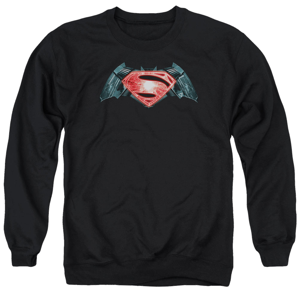 Batman v Superman Industrial Logo - Men's Crewneck Sweatshirt