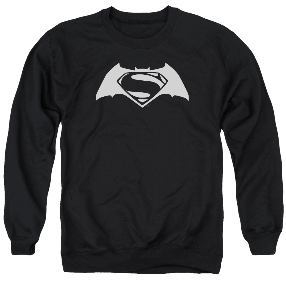 Batman v Superman Simple Logo - Men's Crewneck Sweatshirt