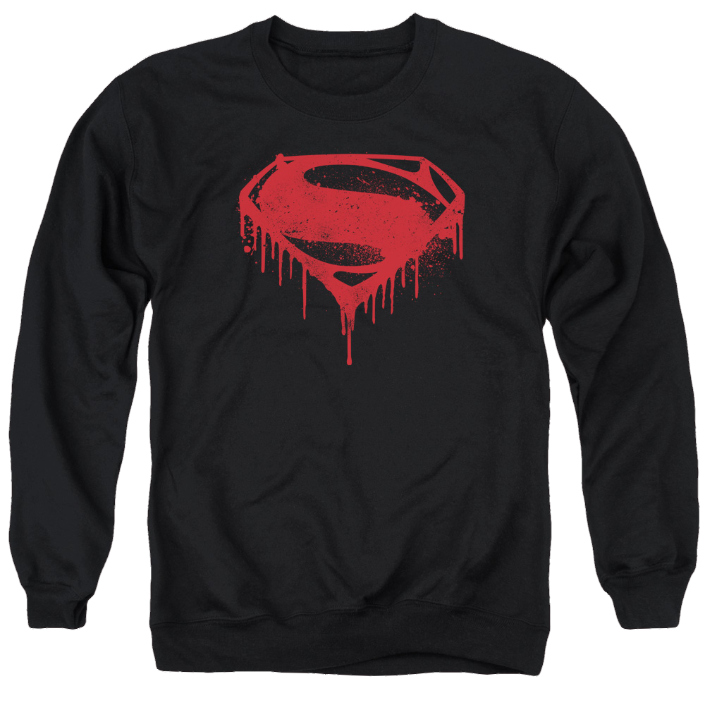 Batman v Superman Splattered - Men's Crewneck Sweatshirt